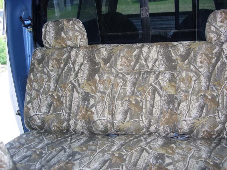 Car Seat covers Fits Ford F150 Truck 92-96 Front Bench with headrests camouflage