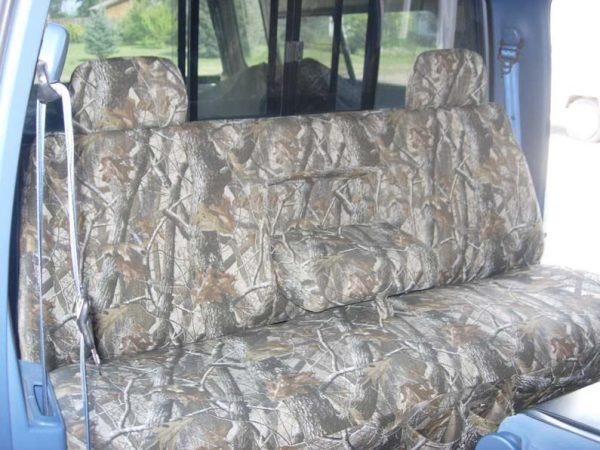 1992 - 1998 Ford F-250-450 Super Crew XLT Bench with Armrest and Adjustable Headrests Seat Covers
