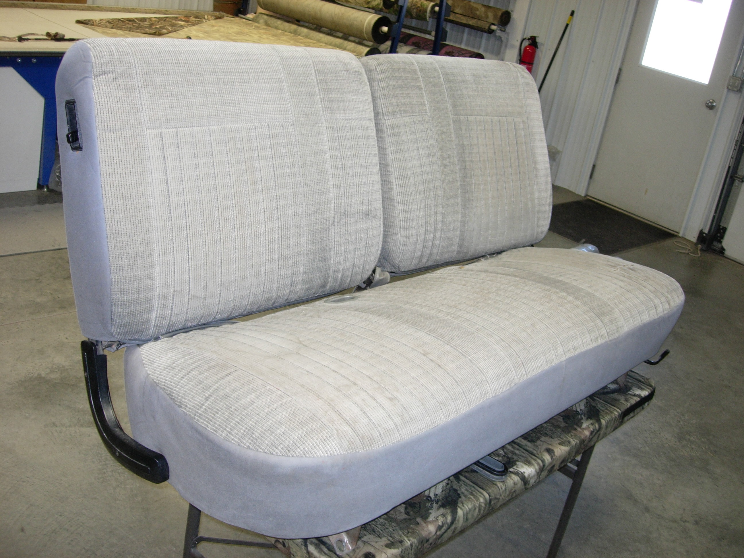 1987 1991 Ford F 150 50 50 Tops Solid Bench Bottom Seat Covers Headwaters Seat Covers